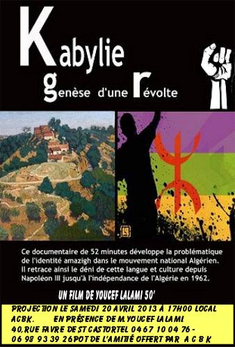 Affiche «Kabylie Génèse d'une révolte»